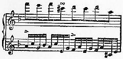 [Notenbeispiel S. 298, Nr. 3: Mozart, Klavierkonzert d-moll, KV 491 - 1. Satz (2)