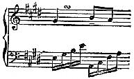 [Notenbeispiel S. 336, Nr. 3: Mendelssohn, Lied ohne Worte op. 19,1 - T. 5]