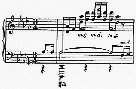 [Notenbeispiel S. 358, Nr. 1: A. Kullak, La parade des voltigeurs op. 17]